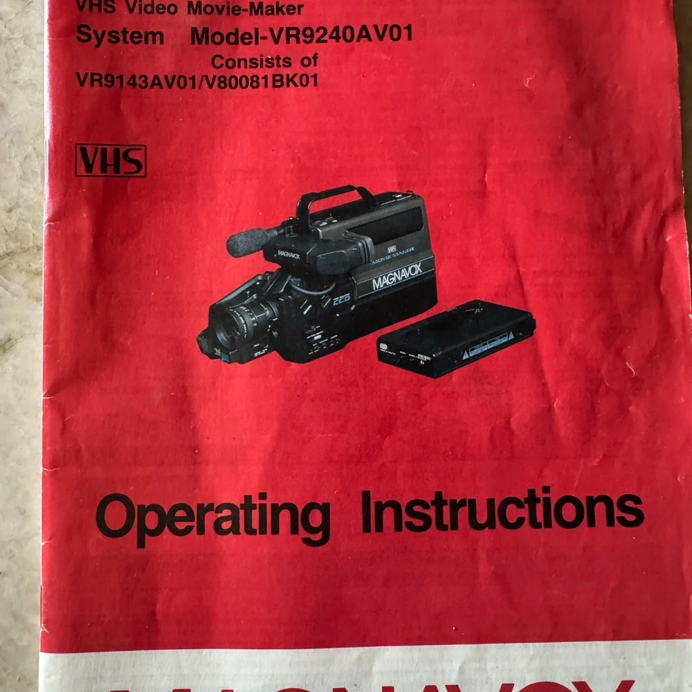 Magnavox Black VHS Camcorder